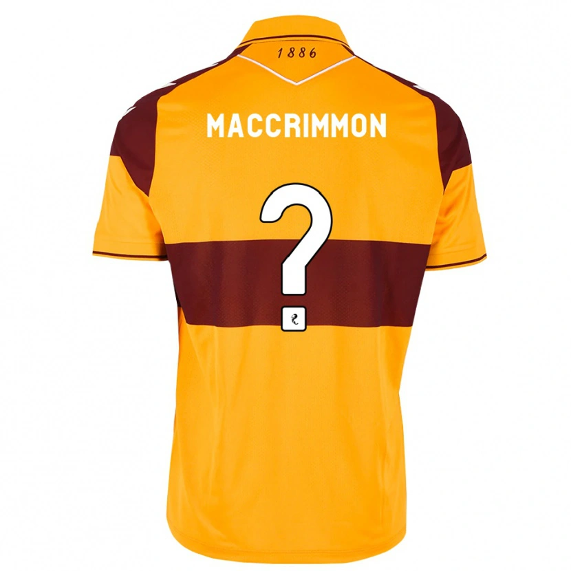 Danxen Donna Maglia Scott Maccrimmon #0 Arancione Marrone Kit Gara Home 2026/27 Maglietta