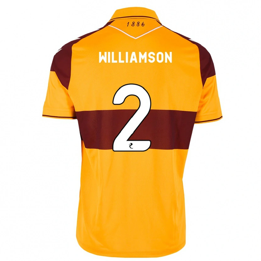 Danxen Donna Maglia Scott Williamson #2 Arancione Marrone Kit Gara Home 2026/27 Maglietta