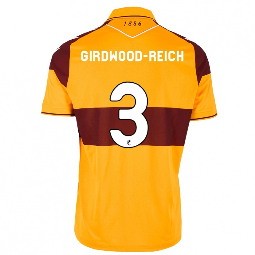 Danxen Donna Maglia Jake Girdwood-Reich #3 Arancione Marrone Kit Gara Home 2026/27 Maglietta