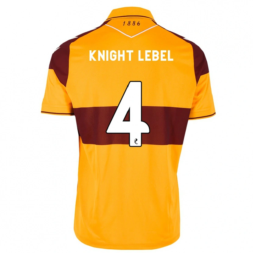 Danxen Donna Maglia Jamie Knight-Lebel #4 Arancione Marrone Kit Gara Home 2026/27 Maglietta