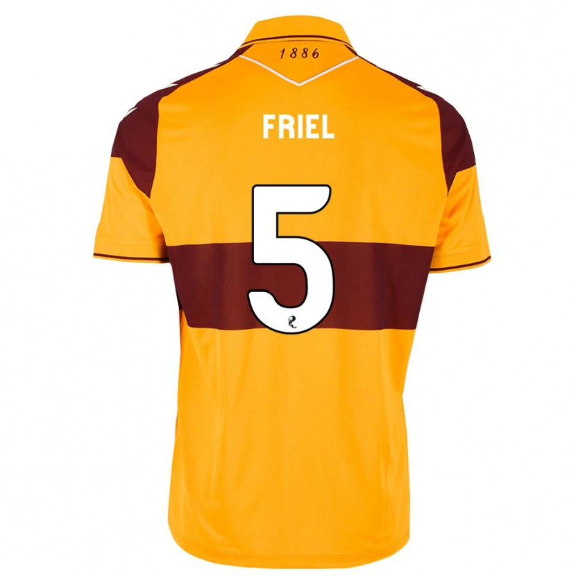 Danxen Donna Maglia Jon-Joe Friel #5 Arancione Marrone Kit Gara Home 2026/27 Maglietta