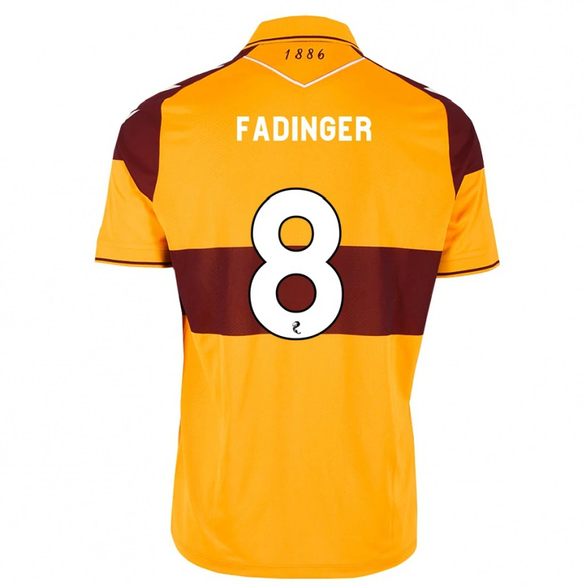 Danxen Donna Maglia Lukas Fadinger #8 Arancione Marrone Kit Gara Home 2026/27 Maglietta