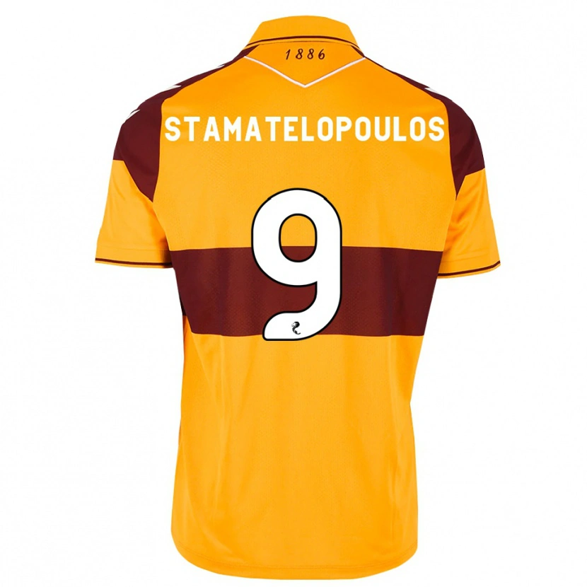 Danxen Donna Maglia Apostolos Stamatelopoulos #9 Arancione Marrone Kit Gara Home 2026/27 Maglietta