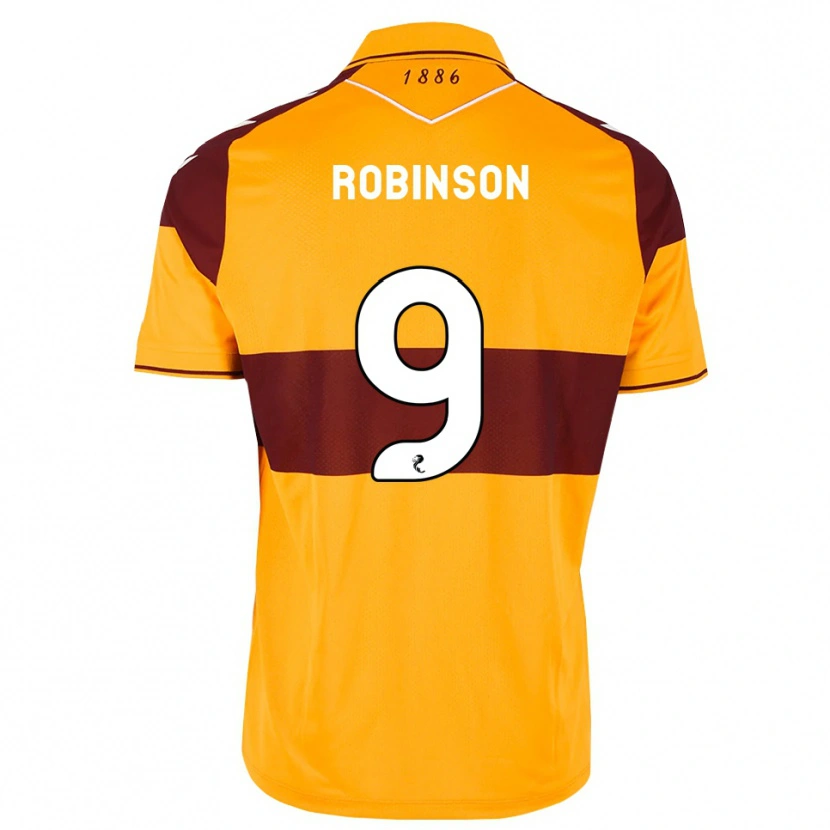 Danxen Donna Maglia Zach Robinson #9 Arancione Marrone Kit Gara Home 2026/27 Maglietta