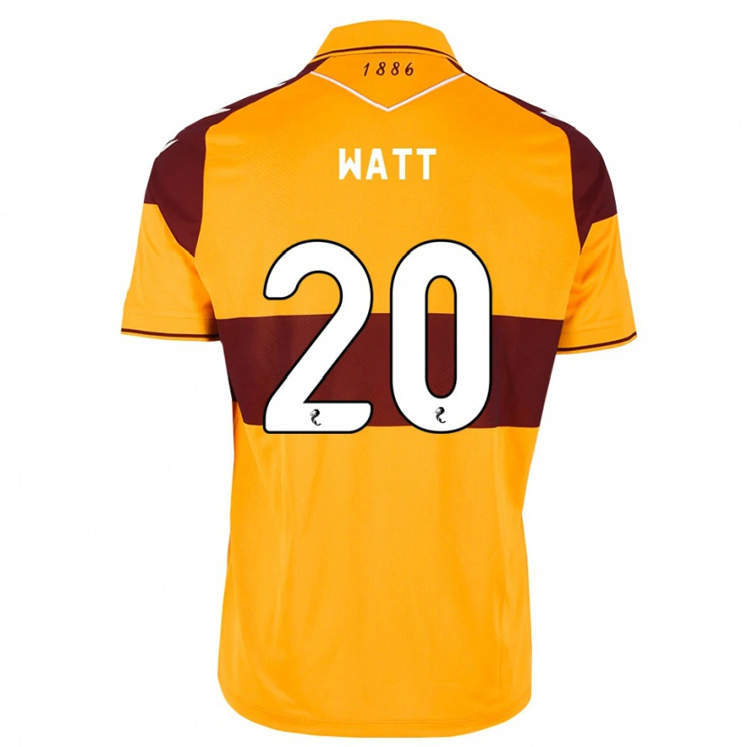 Danxen Donna Maglia Elliot Watt #20 Arancione Marrone Kit Gara Home 2026/27 Maglietta