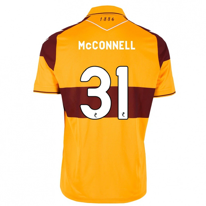 Danxen Donna Maglia Jack Mcconnell #31 Arancione Marrone Kit Gara Home 2026/27 Maglietta