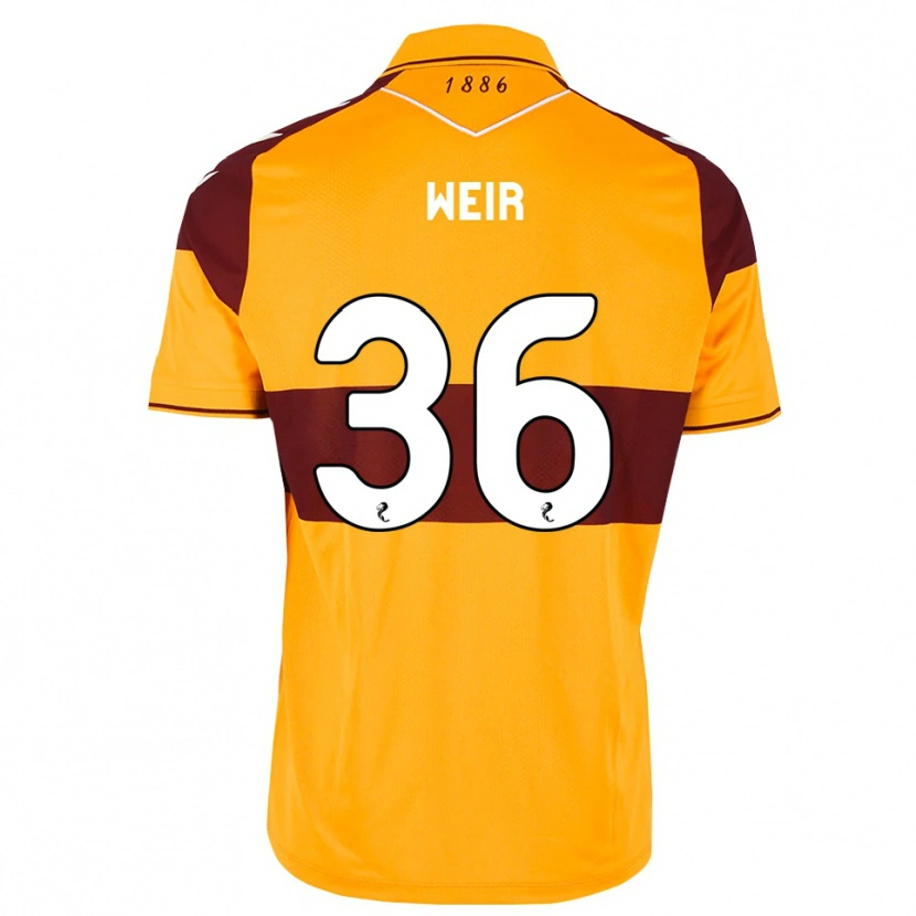 Danxen Donna Maglia Lucas Weir #36 Arancione Marrone Kit Gara Home 2026/27 Maglietta