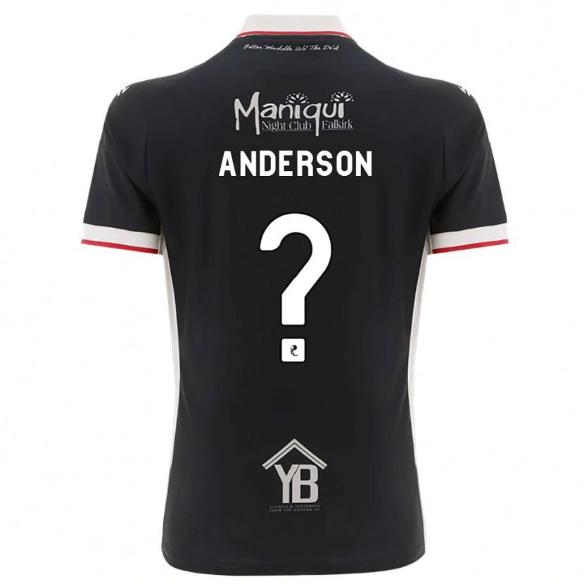 Danxen Donna Maglia Brogan Anderson #0 Nero Bianco Rosso Kit Gara Home 2026/27 Maglietta