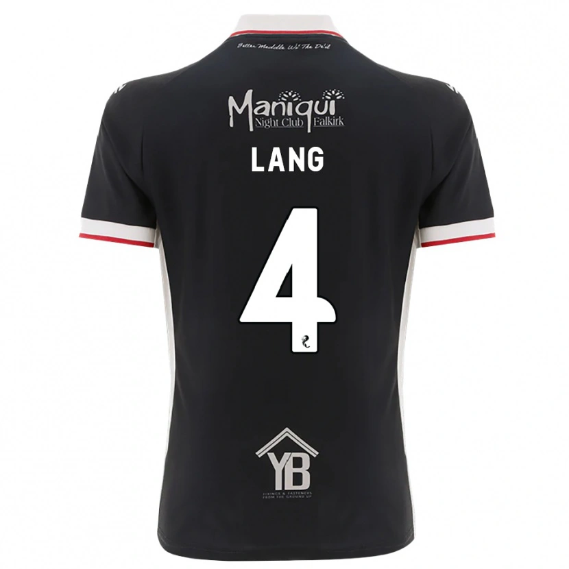 Danxen Donna Maglia Tom Lang #4 Nero Bianco Rosso Kit Gara Home 2026/27 Maglietta