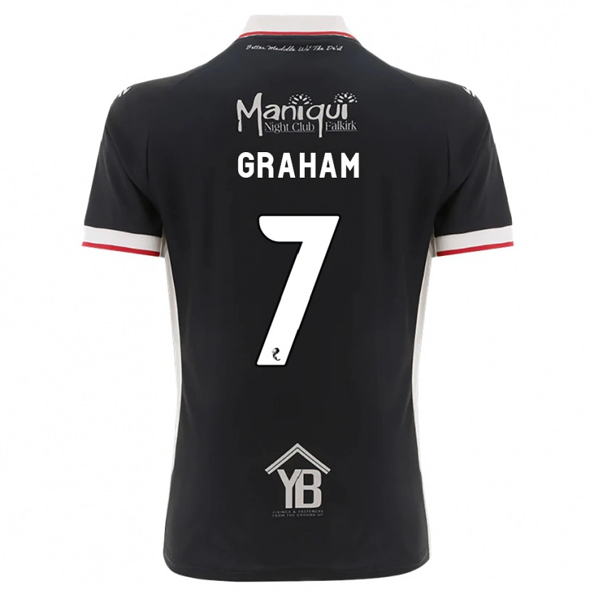 Danxen Donna Maglia Brian Graham #7 Nero Bianco Rosso Kit Gara Home 2026/27 Maglietta