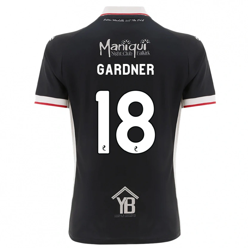 Danxen Donna Maglia Joe Gardner #18 Nero Bianco Rosso Kit Gara Home 2026/27 Maglietta