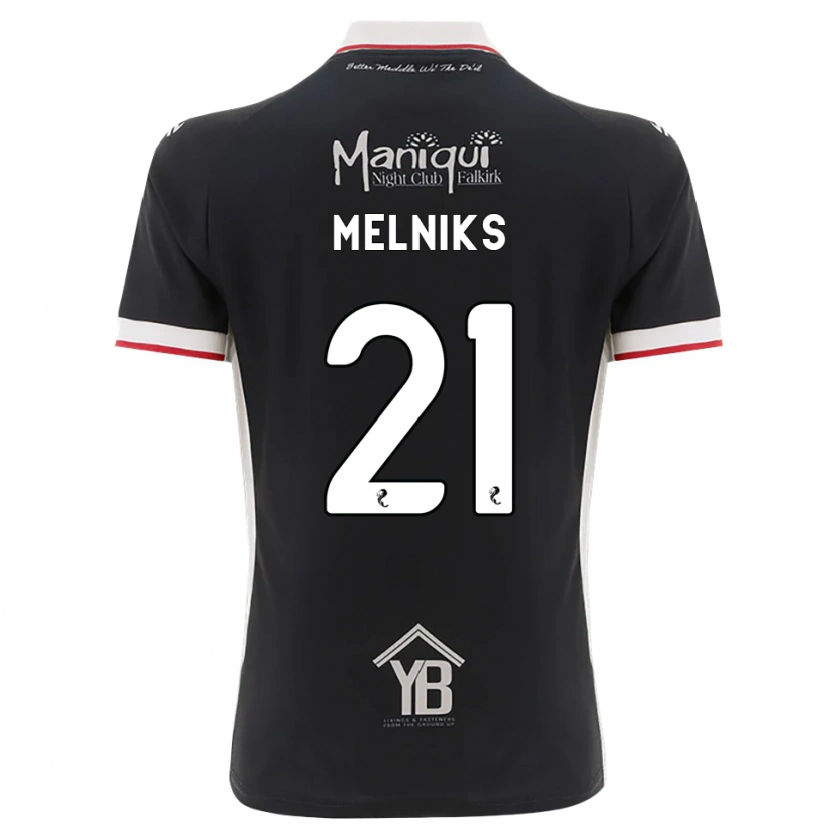 Danxen Donna Maglia Deniss Melniks #21 Nero Bianco Rosso Kit Gara Home 2026/27 Maglietta