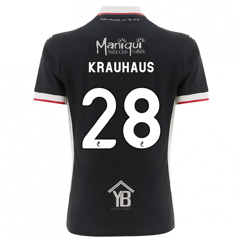Danxen Donna Maglia Ben Krauhaus #28 Nero Bianco Rosso Kit Gara Home 2026/27 Maglietta