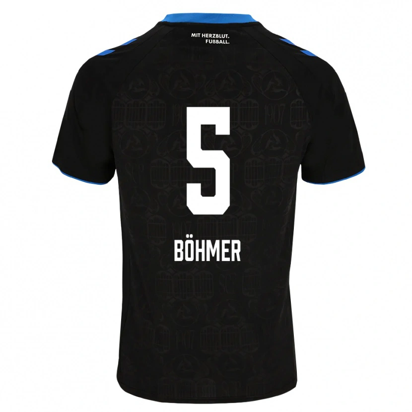 Danxen Donna Maglia Tim Böhmer #5 Nero Bianco Rosso Kit Gara Home 2026/27 Maglietta