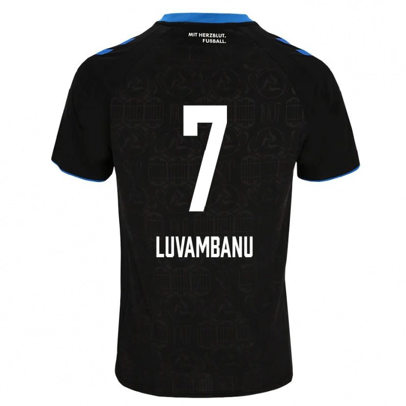 Danxen Donna Maglia Danell Luvambanu #7 Nero Bianco Rosso Kit Gara Home 2026/27 Maglietta