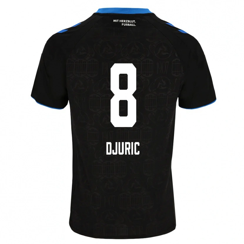 Danxen Donna Maglia Luka Duric #8 Nero Bianco Rosso Kit Gara Home 2026/27 Maglietta