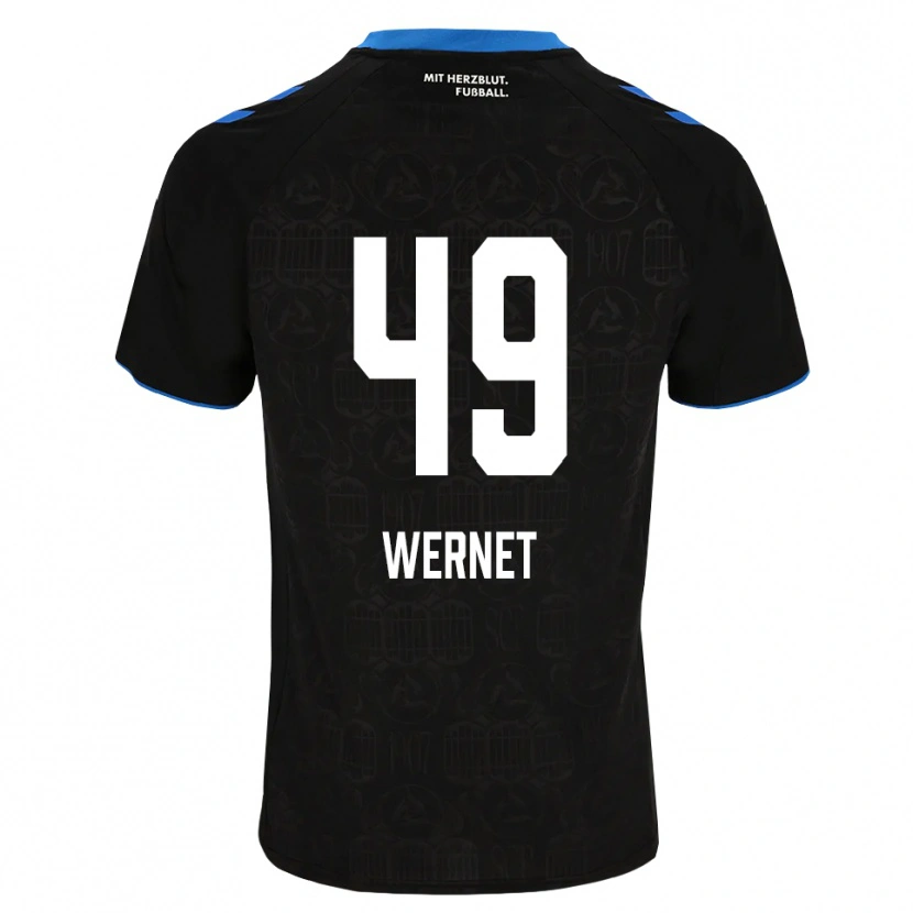 Danxen Donna Maglia Vigo Wernet #49 Nero Bianco Rosso Kit Gara Home 2026/27 Maglietta