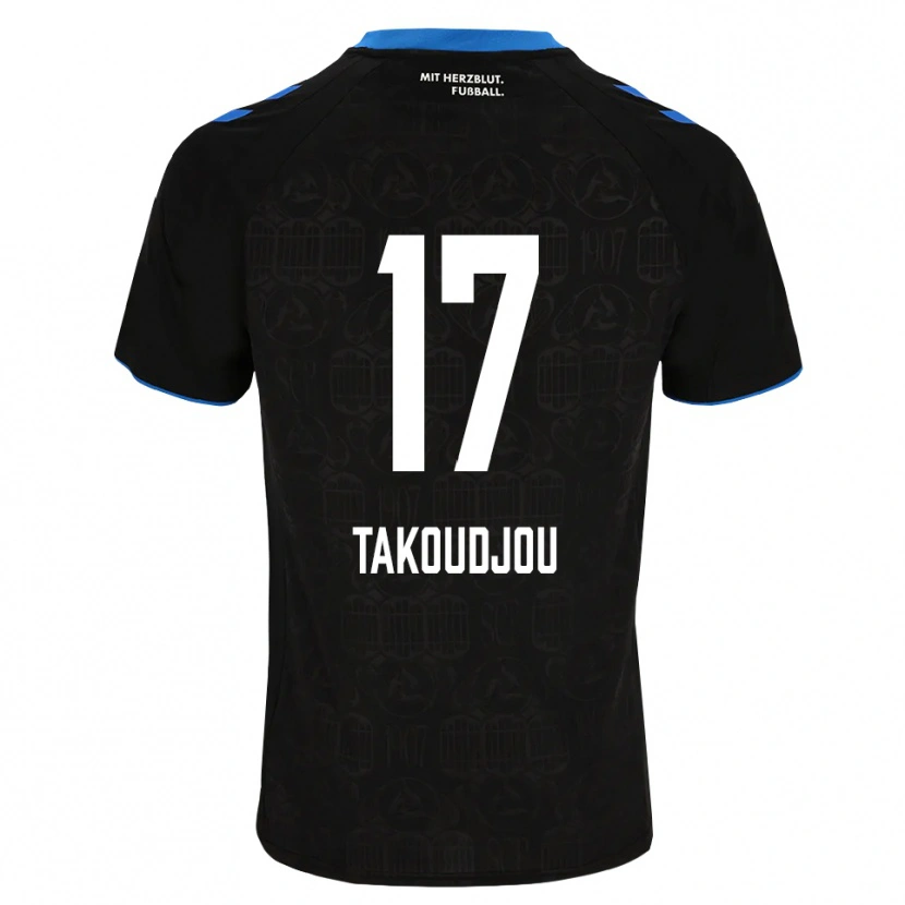 Danxen Donna Maglia Alan Takoudjou Somolinos #17 Nero Bianco Rosso Kit Gara Home 2026/27 Maglietta