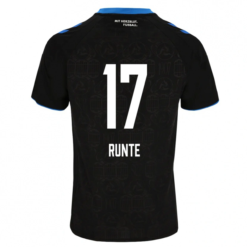 Danxen Donna Maglia Marlon Runte #17 Nero Bianco Rosso Kit Gara Home 2026/27 Maglietta