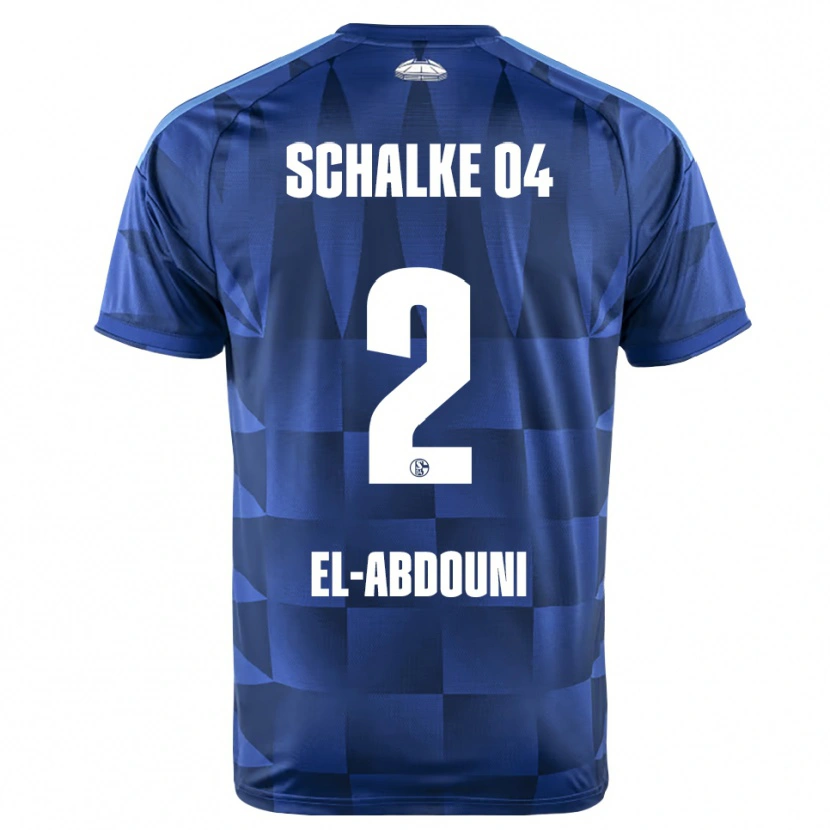 Danxen Donna Maglia Amir El-Abdouni #2 Blu Scuro Giallo Bianco Kit Gara Home 2026/27 Maglietta