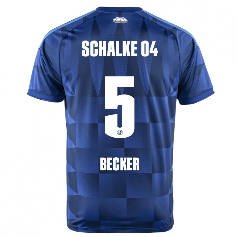 Danxen Donna Maglia Timo Becker #5 Blu Scuro Giallo Bianco Kit Gara Home 2026/27 Maglietta