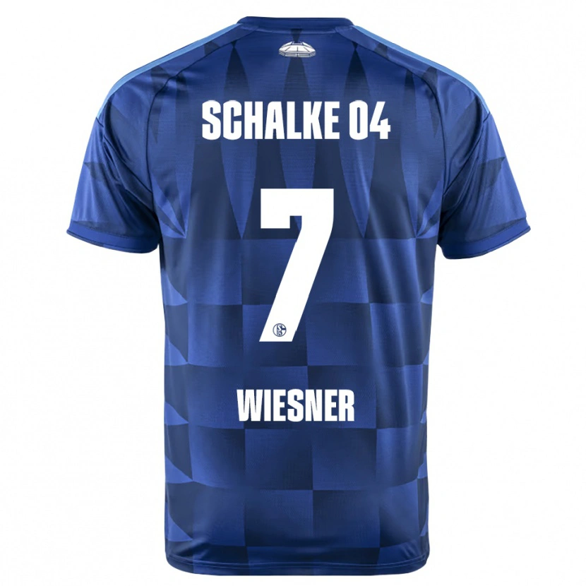 Danxen Donna Maglia Timo Wiesner #7 Blu Scuro Giallo Bianco Kit Gara Home 2026/27 Maglietta