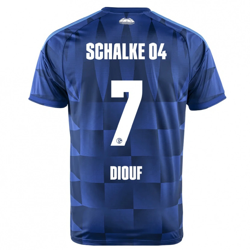 Danxen Donna Maglia Salif Diouf #7 Blu Scuro Giallo Bianco Kit Gara Home 2026/27 Maglietta