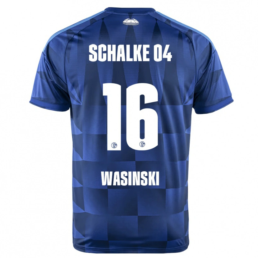 Danxen Donna Maglia Martin Wasinski #16 Blu Scuro Giallo Bianco Kit Gara Home 2026/27 Maglietta