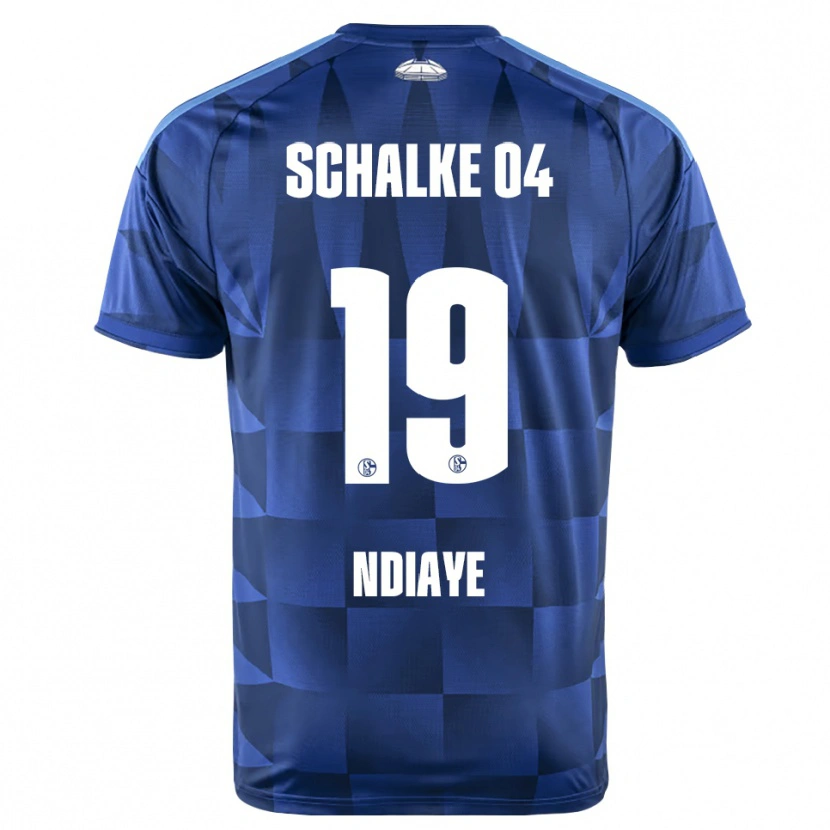 Danxen Donna Maglia Jean-Paul Ndiaye #19 Blu Scuro Giallo Bianco Kit Gara Home 2026/27 Maglietta