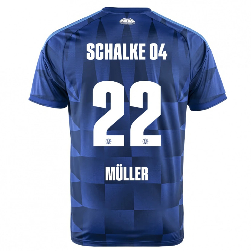 Danxen Donna Maglia Kevin Müller #22 Blu Scuro Giallo Bianco Kit Gara Home 2026/27 Maglietta
