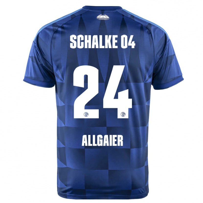 Danxen Donna Maglia Felix Allgaier #24 Blu Scuro Giallo Bianco Kit Gara Home 2026/27 Maglietta