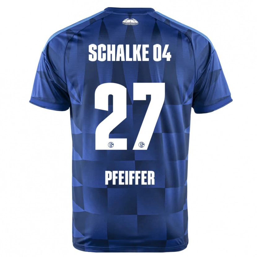 Danxen Donna Maglia Tim Pfeiffer #27 Blu Scuro Giallo Bianco Kit Gara Home 2026/27 Maglietta