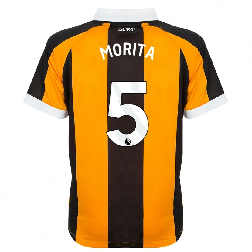Danxen Donna Maglia Hidemasa Morita #5 Arancione Nero Bianco Kit Gara Home 2026/27 Maglietta
