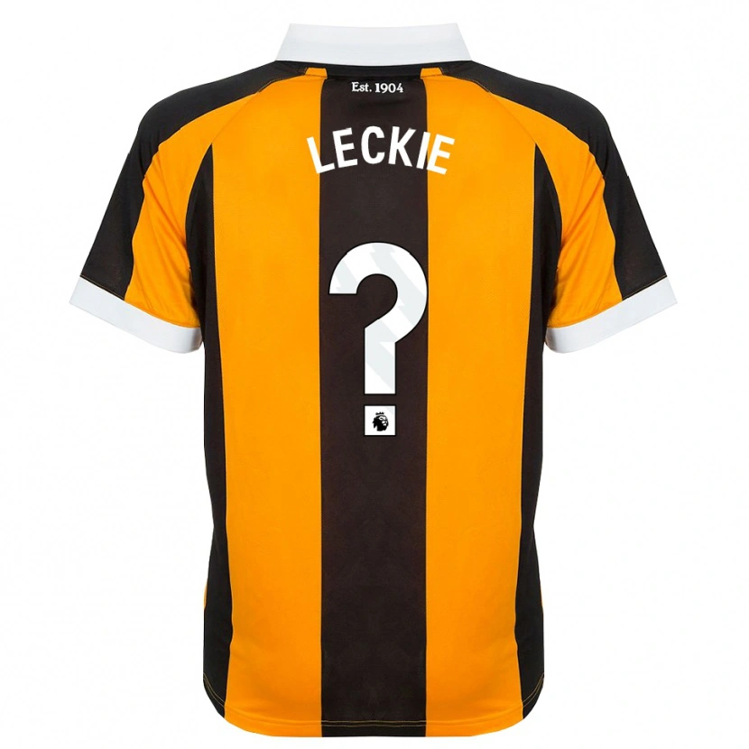 Danxen Donna Maglia Jack Leckie #0 Arancione Nero Bianco Kit Gara Home 2026/27 Maglietta