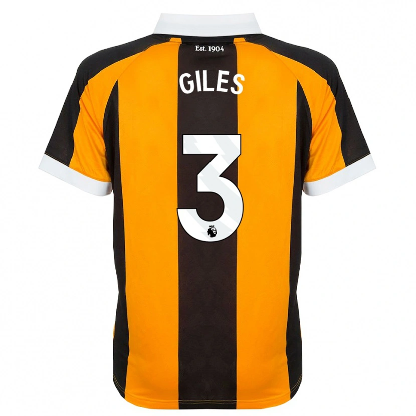 Danxen Donna Maglia Ryan Giles #3 Arancione Nero Bianco Kit Gara Home 2026/27 Maglietta