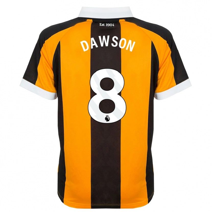 Danxen Donna Maglia Lucas Dawson #8 Arancione Nero Bianco Kit Gara Home 2026/27 Maglietta
