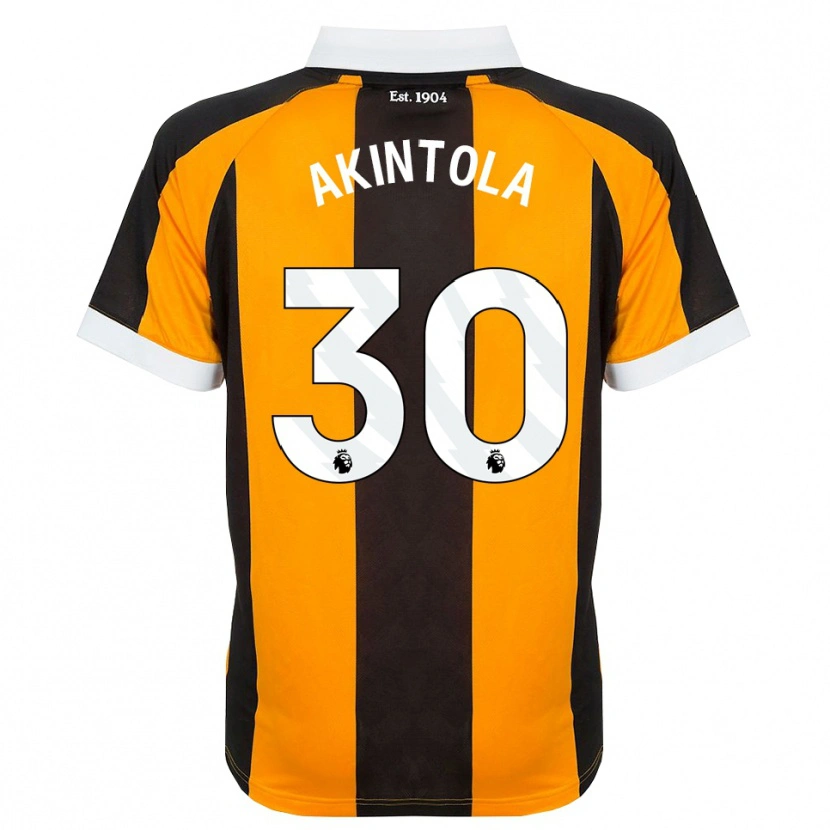 Danxen Donna Maglia David Akintola #30 Arancione Nero Bianco Kit Gara Home 2026/27 Maglietta