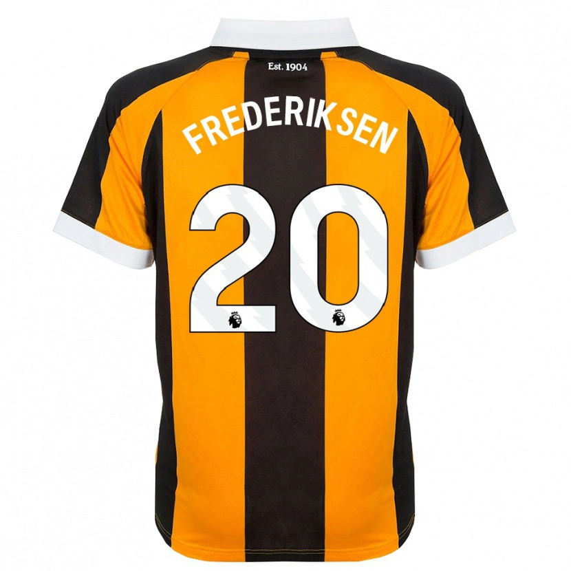 Danxen Donna Maglia Abbey Frederiksen #20 Arancione Nero Bianco Kit Gara Home 2026/27 Maglietta