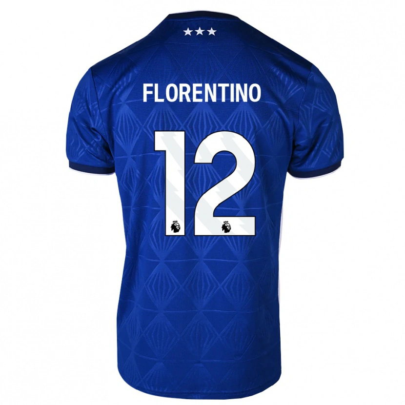 Danxen Donna Maglia Florentino Ibrain Morris Luís #12 Blu Medio Bianco Rosso Kit Gara Home 2026/27 Maglietta