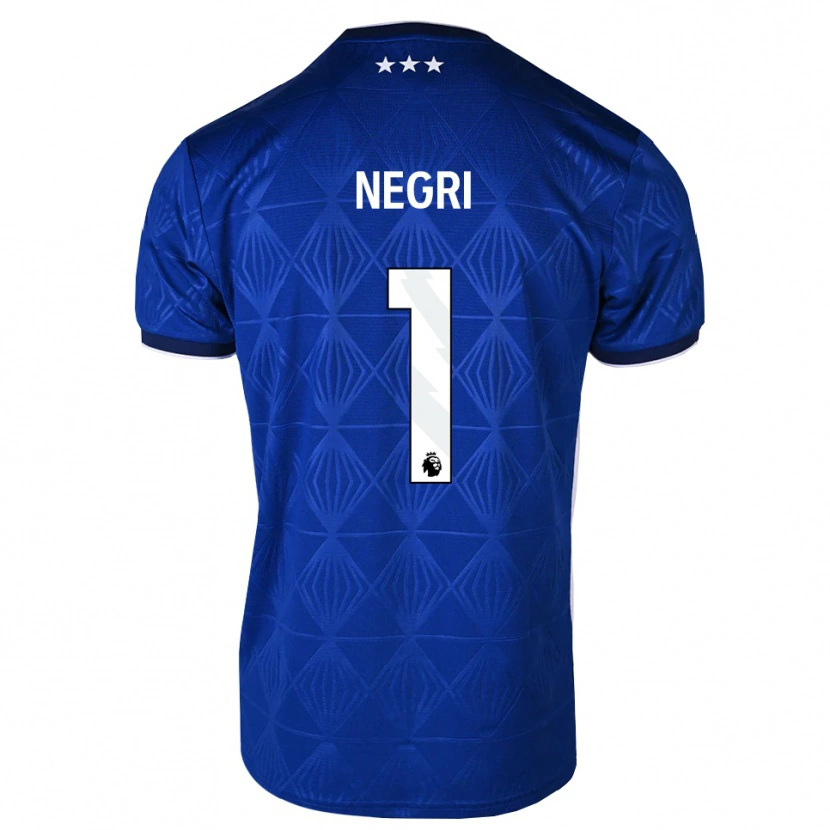 Danxen Donna Maglia Natalia Negri #1 Blu Medio Bianco Rosso Kit Gara Home 2026/27 Maglietta