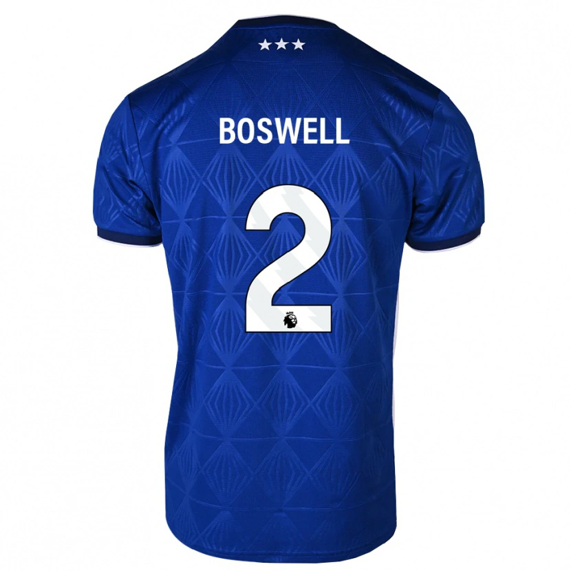Danxen Donna Maglia Maria Boswell #2 Blu Medio Bianco Rosso Kit Gara Home 2026/27 Maglietta