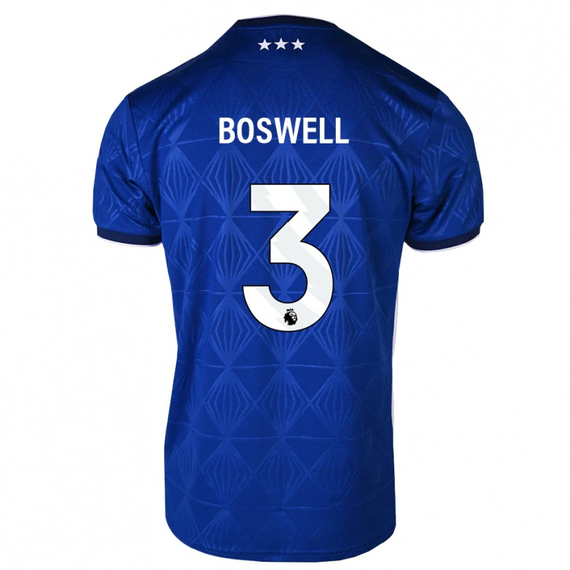 Danxen Donna Maglia Ashton Boswell #3 Blu Medio Bianco Rosso Kit Gara Home 2026/27 Maglietta