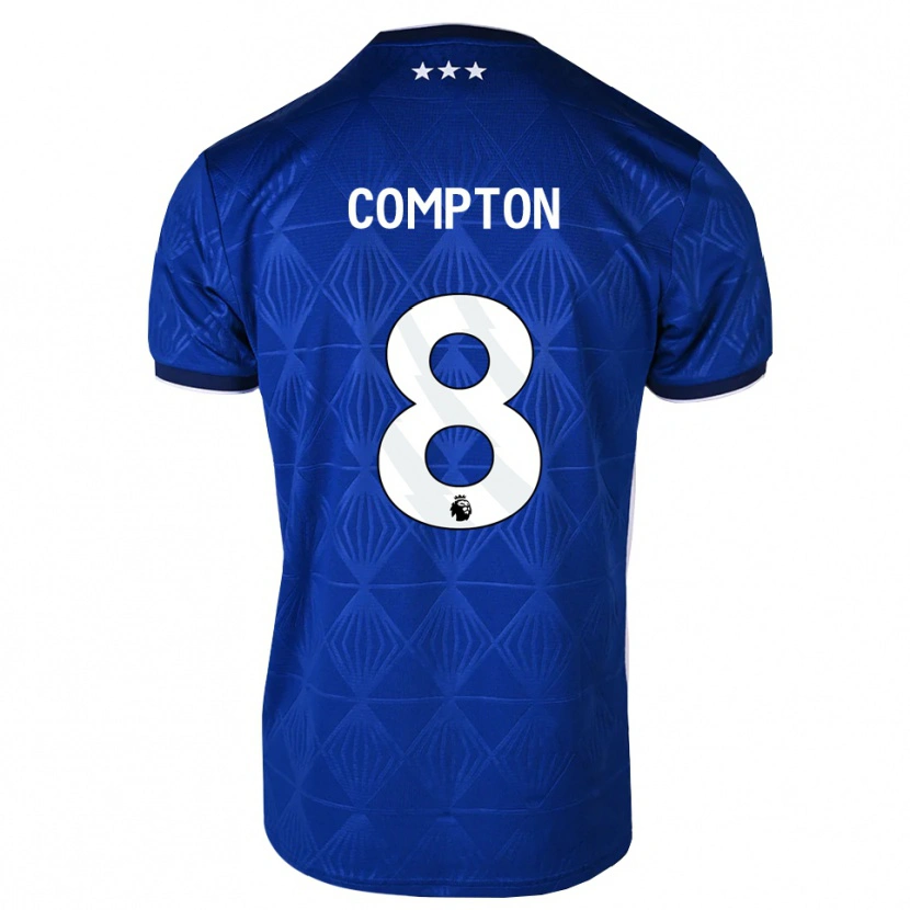 Danxen Donna Maglia Charlie Compton #8 Blu Medio Bianco Rosso Kit Gara Home 2026/27 Maglietta