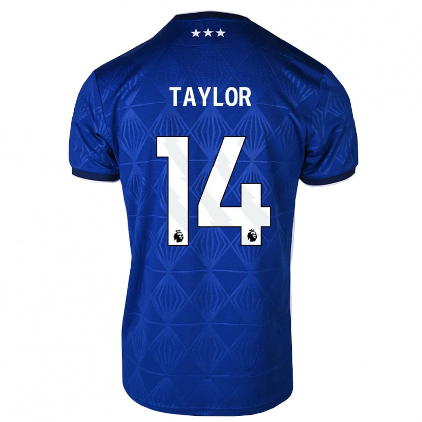 Danxen Donna Maglia Jack Taylor #14 Blu Medio Bianco Rosso Kit Gara Home 2026/27 Maglietta