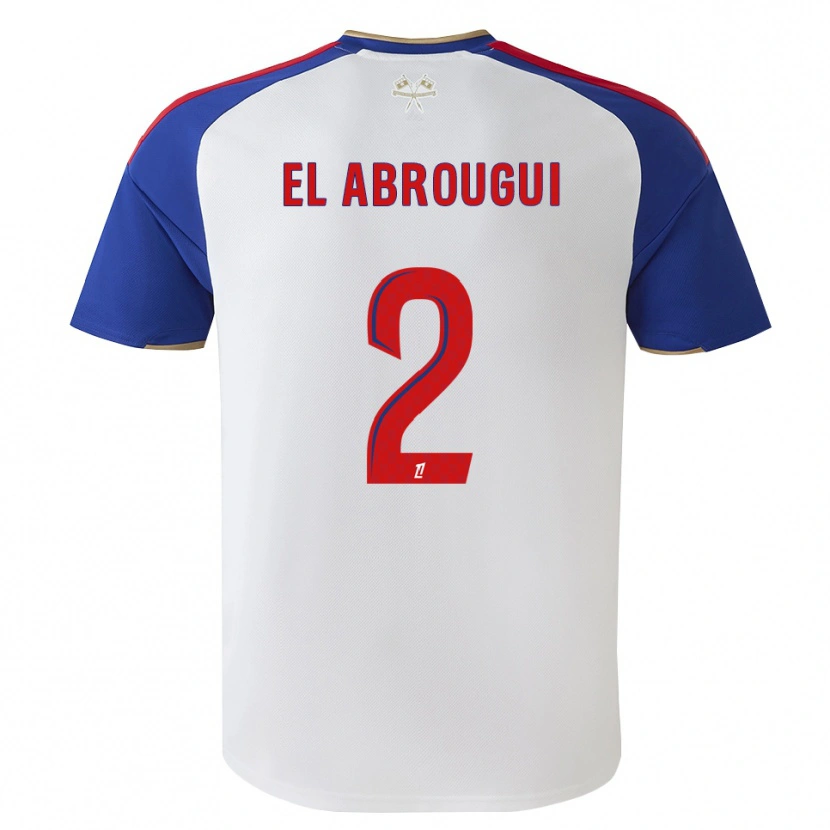 Danxen Donna Maglia Wassim El Abrougui #2 Blu Reale Rosso Bianco Kit Gara Home 2026/27 Maglietta