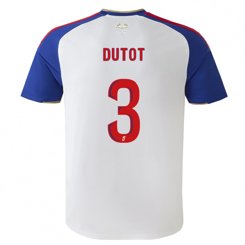 Danxen Donna Maglia Timothée Dutot #3 Blu Reale Rosso Bianco Kit Gara Home 2026/27 Maglietta