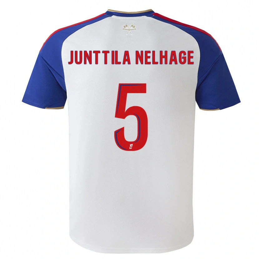 Danxen Donna Maglia Elma Junttila Nelhage #5 Blu Reale Rosso Bianco Kit Gara Home 2026/27 Maglietta