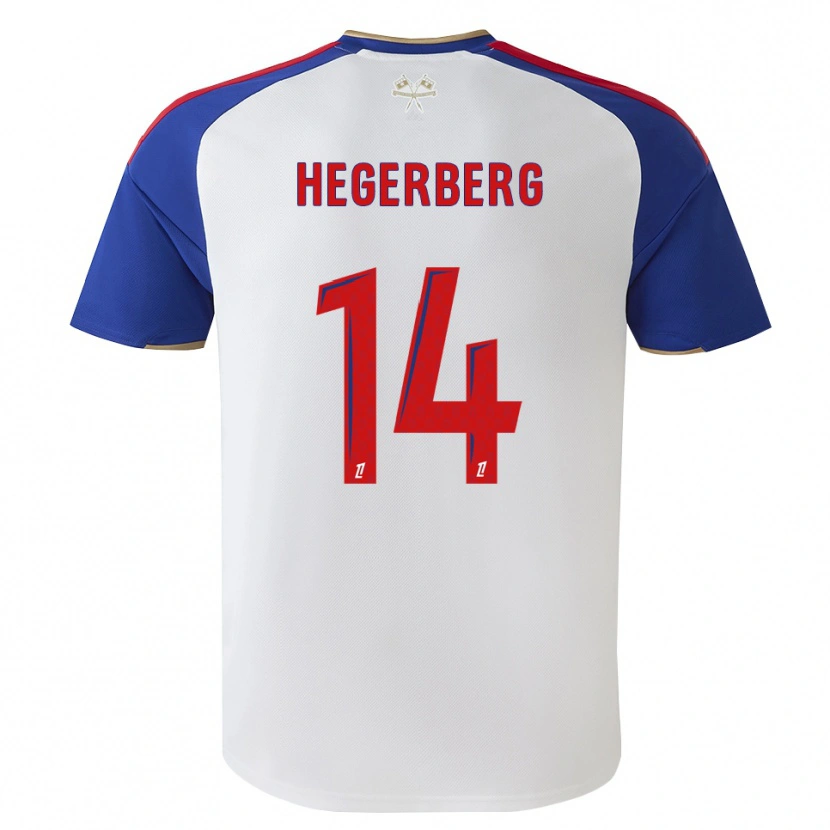 Danxen Donna Maglia Ada Hegerberg #14 Blu Reale Rosso Bianco Kit Gara Home 2026/27 Maglietta