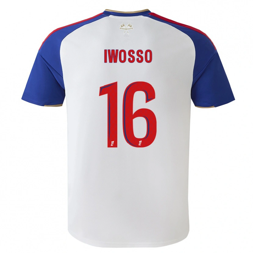Danxen Donna Maglia Mathis Iwosso #16 Blu Reale Rosso Bianco Kit Gara Home 2026/27 Maglietta
