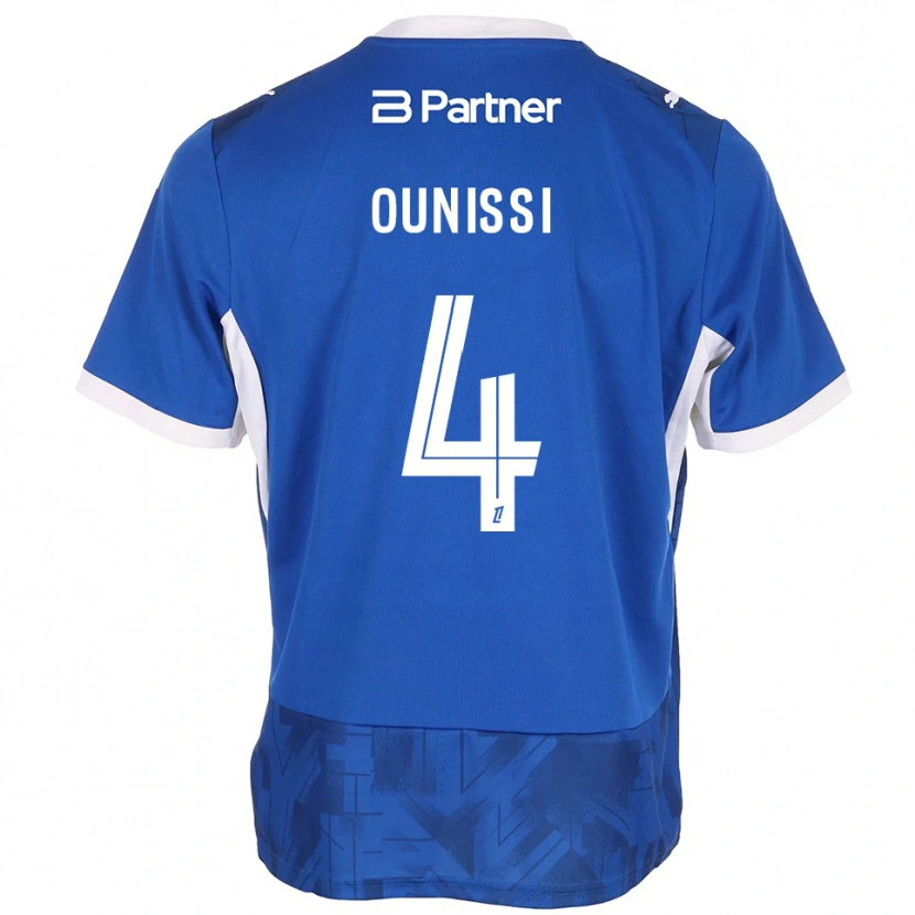 Danxen Donna Maglia Ilian Ounissi #4 Blu Medio Bianco Kit Gara Home 2026/27 Maglietta